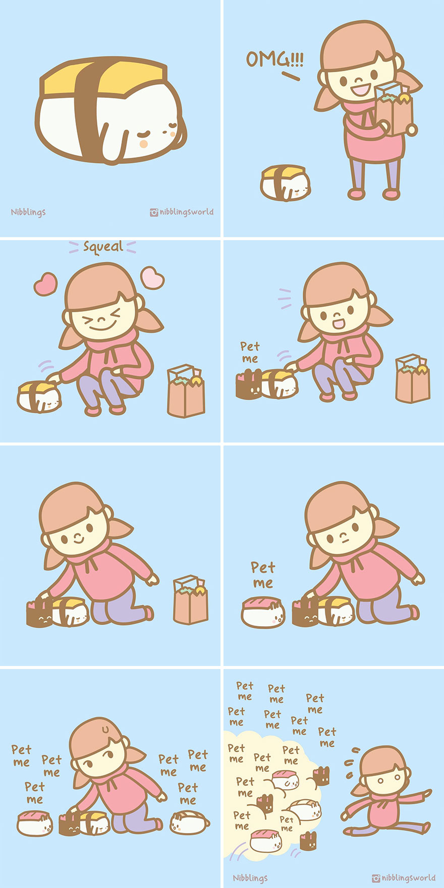 I Make Wholesome Comics About Our Pets That Are Heavily Inspired By The Antics Of The Stray Cats That We Have Adopted (60 Pics)