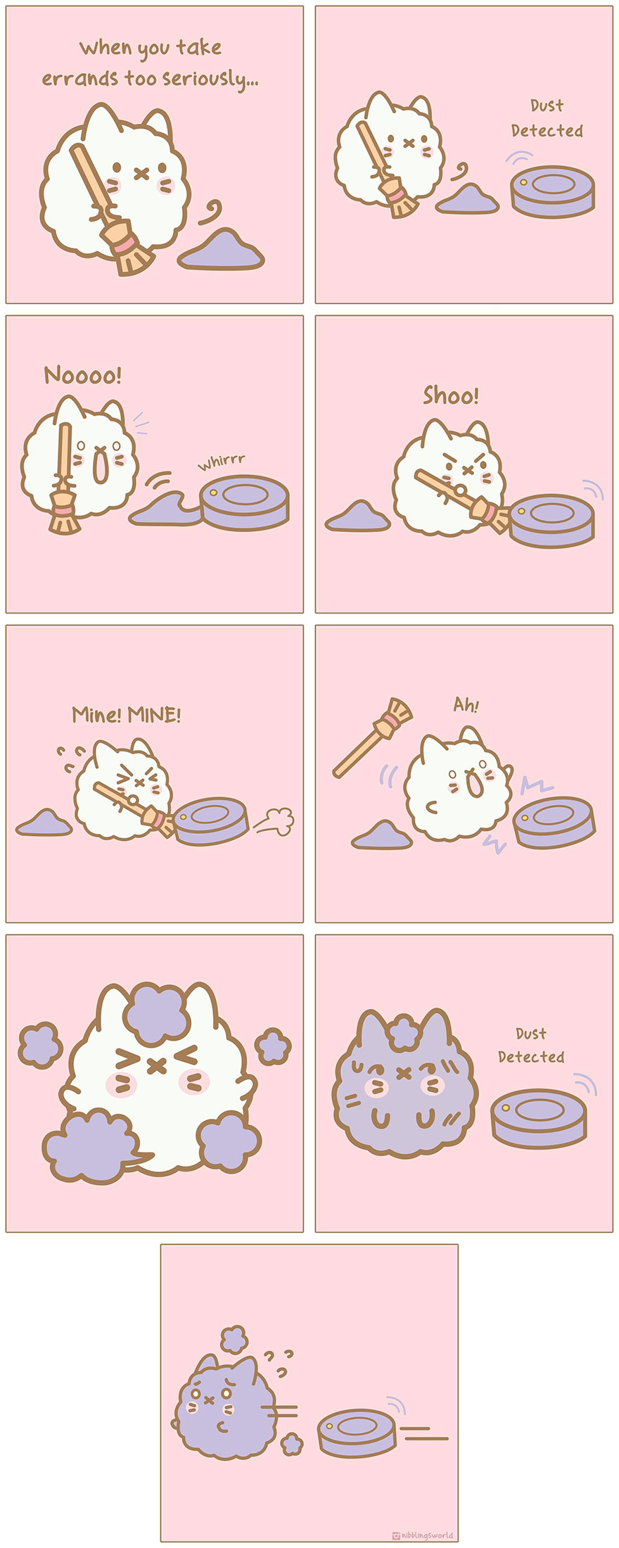 I Make Wholesome Comics About Our Pets That Are Heavily Inspired By The Antics Of The Stray Cats That We Have Adopted (60 Pics)