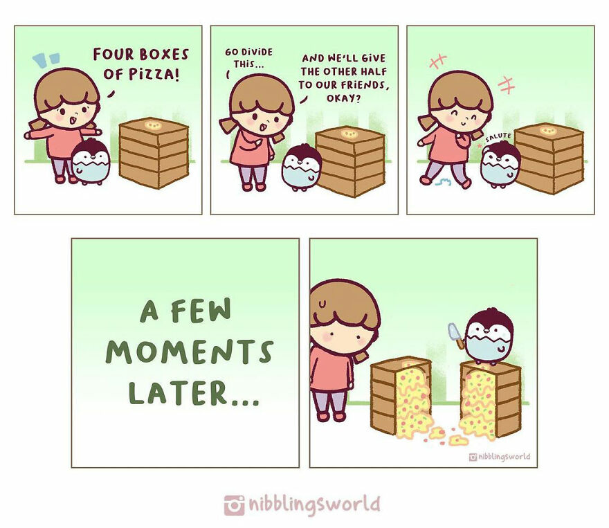 I Make Wholesome Comics About Our Pets That Are Heavily Inspired By The Antics Of The Stray Cats That We Have Adopted (60 Pics)