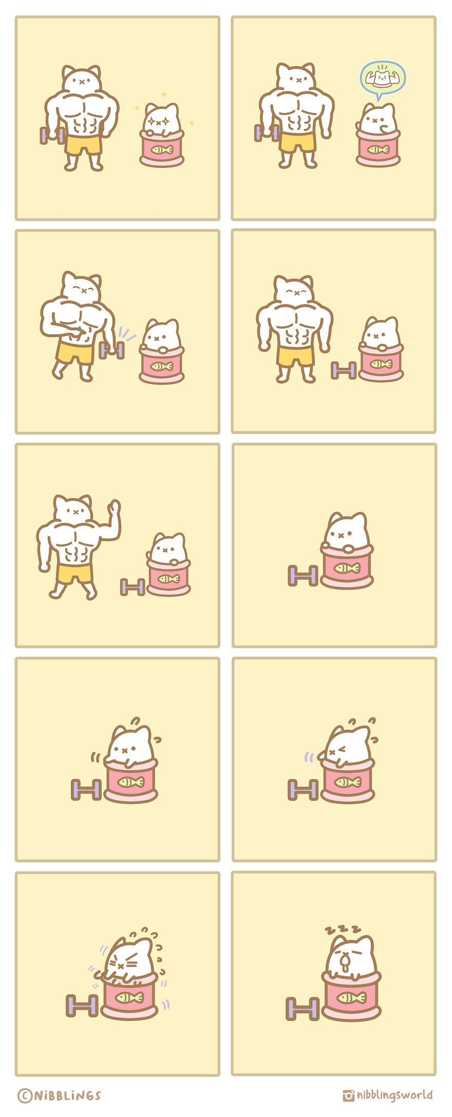 I Make Wholesome Comics About Our Pets That Are Heavily Inspired By The Antics Of The Stray Cats That We Have Adopted (60 Pics)