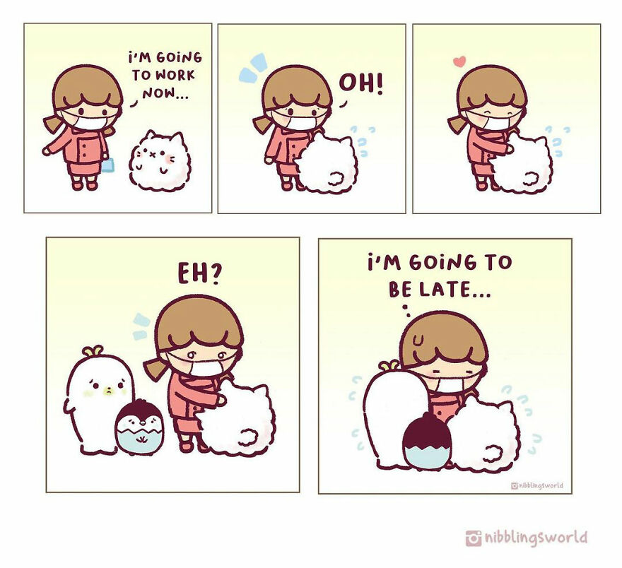 I Make Wholesome Comics About Our Pets That Are Heavily Inspired By The Antics Of The Stray Cats That We Have Adopted (60 Pics)