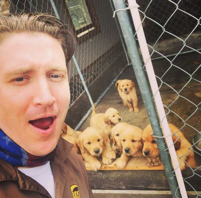 35 Times UPS Drivers Were Lucky To Meet Dogs On Their Routes And Shared The Pics On This Group (New Pics)