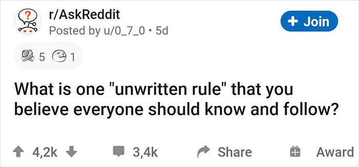 People Are Sharing &#8220;Unwritten Rules&#8221; Of Life That Everyone Should Be Aware Of (40 Answers)