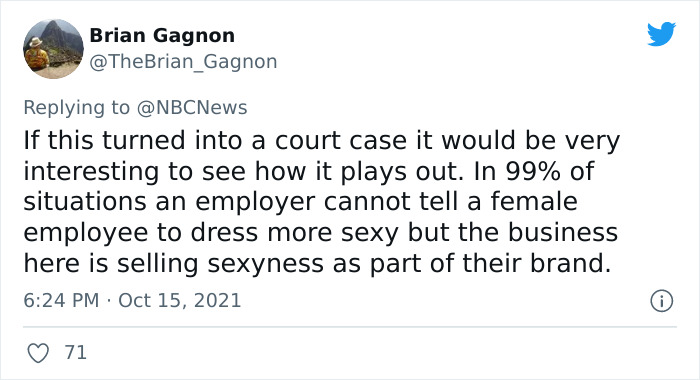 Hooters Backtracks After Employees Go Viral For Complaining About ‘Disturbing’ And ‘Sexist’ New Uniforms Hooters Backtracks After Employees Go Viral For Complaining About ‘Disturbing’ And ‘Sexist’ New Uniforms