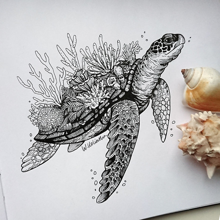 30 Intricate Drawings Of Animals Created By Me