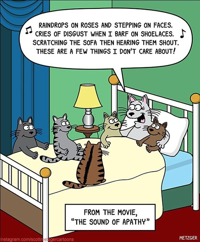 30 Funny Cat Comics By Scott Metzger That Might Make Every Cat Owner Cry With Laughter (New Pics)