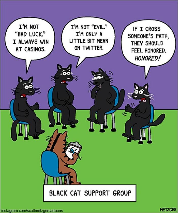 30 Funny Cat Comics By Scott Metzger That Might Make Every Cat Owner Cry With Laughter (New Pics)