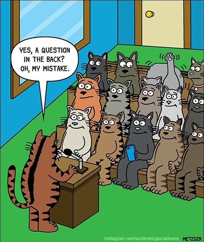 30 Funny Cat Comics By Scott Metzger That Might Make Every Cat Owner Cry With Laughter (New Pics)