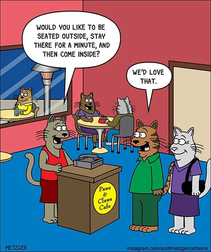 30 Funny Cat Comics By Scott Metzger That Might Make Every Cat Owner Cry With Laughter (New Pics)