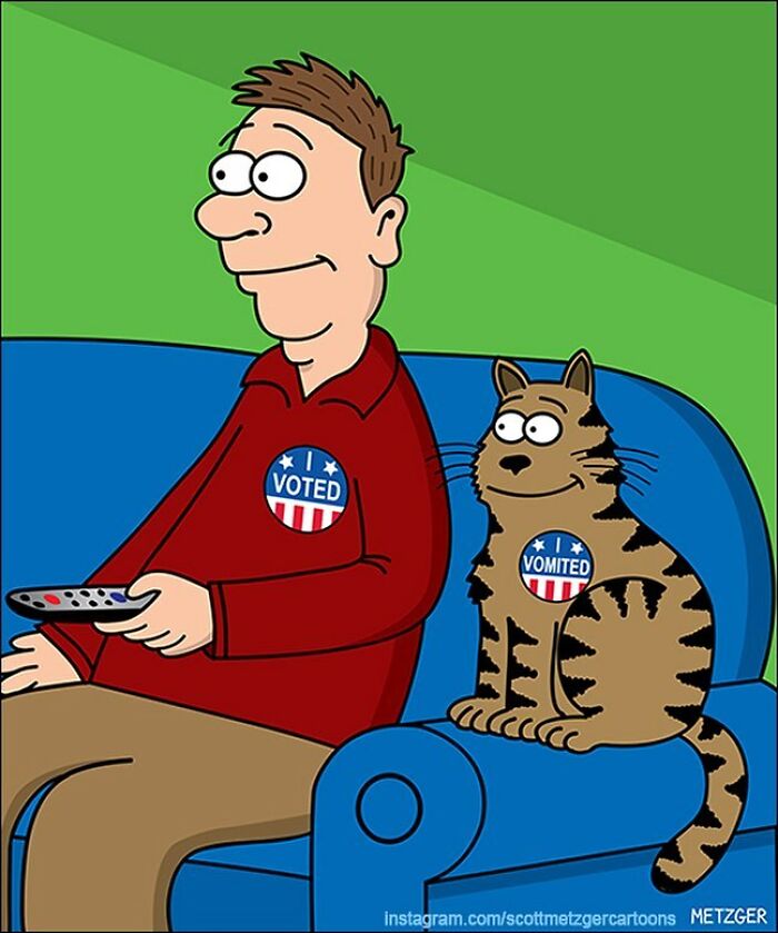 30 Funny Cat Comics By Scott Metzger That Might Make Every Cat Owner Cry With Laughter (New Pics)