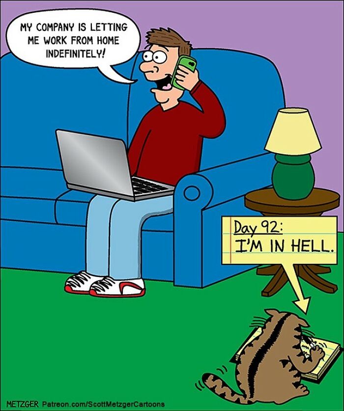 30 Funny Cat Comics By Scott Metzger That Might Make Every Cat Owner Cry With Laughter (New Pics)
