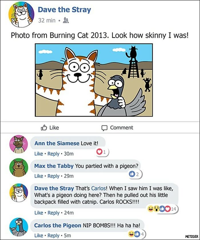 30 Funny Cat Comics By Scott Metzger That Might Make Every Cat Owner Cry With Laughter (New Pics)