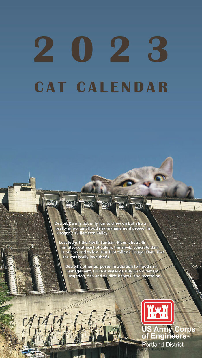 The U.S. Army Corps Of Engineers&#8217; 2023 Calendar Is A Funny Blend Of Engineering And Entertainment