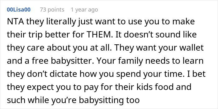Childless Couple Get Accused Of &#8216;Ruining&#8217; A Family Vacation By Not Going, Find Out They Were Expected To Babysit