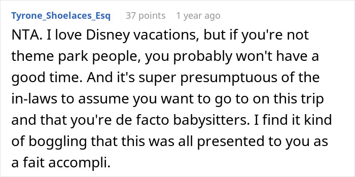 Childless Couple Get Accused Of &#8216;Ruining&#8217; A Family Vacation By Not Going, Find Out They Were Expected To Babysit