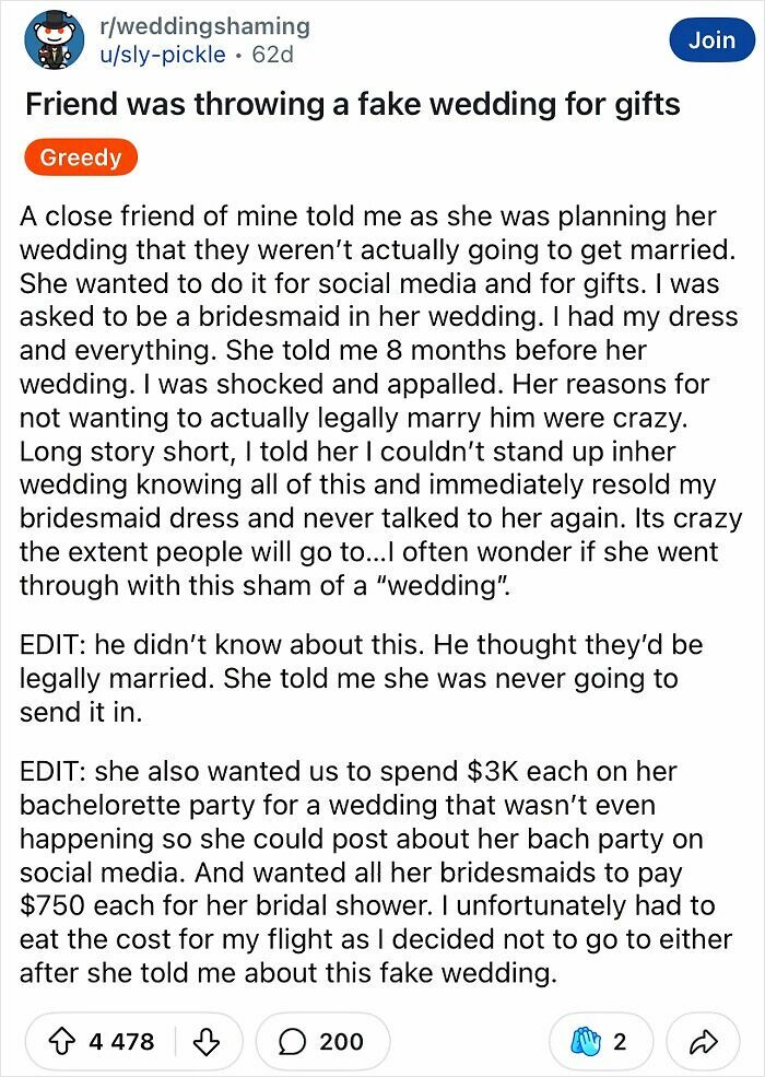 60 Of The Most Tacky And Chaotic Wedding People Have Ever Attended