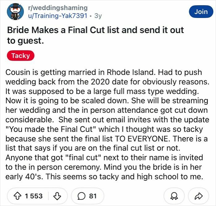 60 Of The Most Tacky And Chaotic Wedding People Have Ever Attended