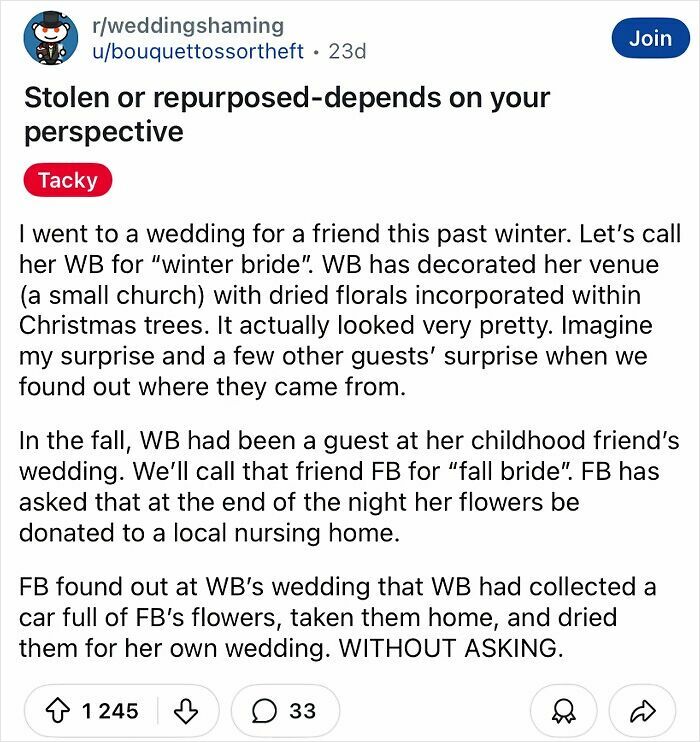 60 Of The Most Tacky And Chaotic Wedding People Have Ever Attended