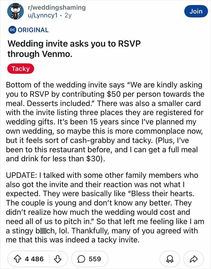 60 Of The Most Tacky And Chaotic Wedding People Have Ever Attended