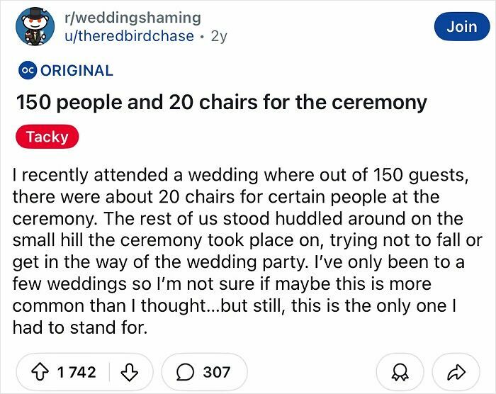 60 Of The Most Tacky And Chaotic Wedding People Have Ever Attended