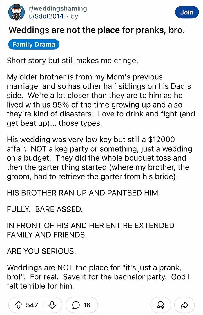 60 Of The Most Tacky And Chaotic Wedding People Have Ever Attended