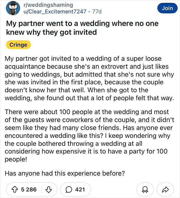 60 Of The Most Tacky And Chaotic Wedding People Have Ever Attended