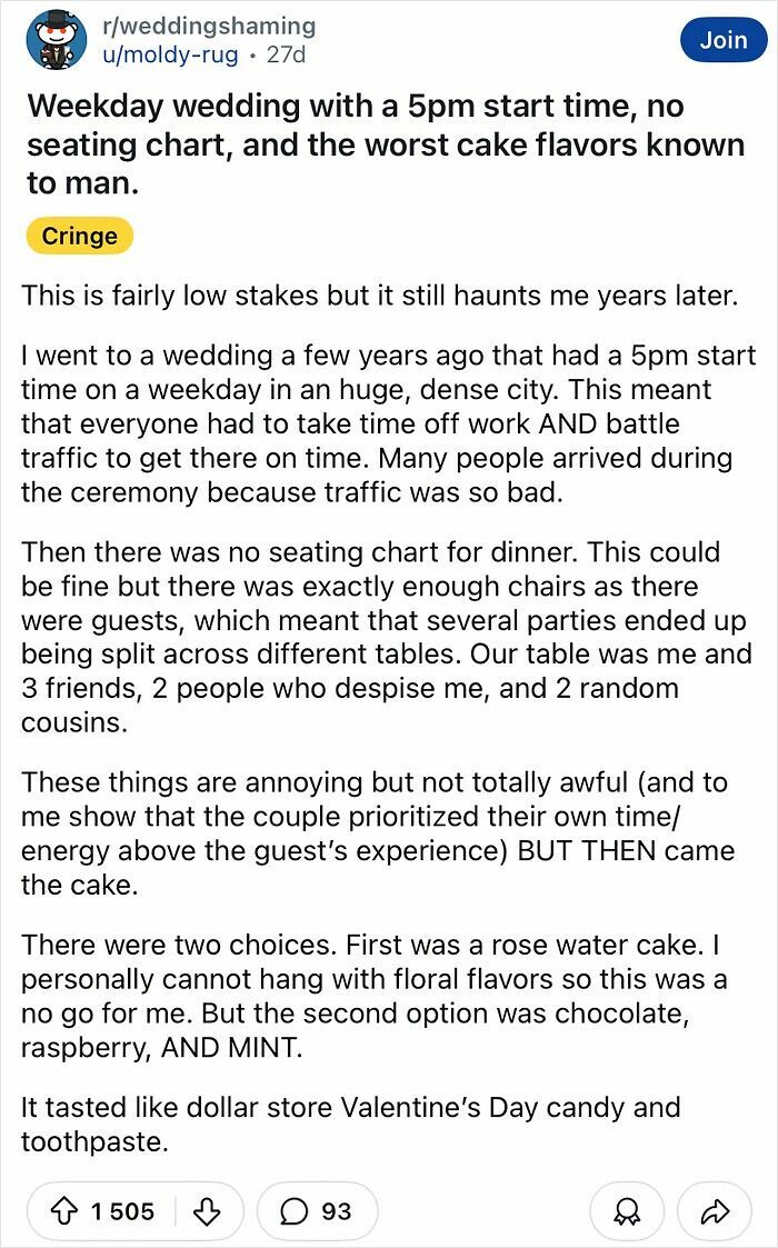60 Of The Most Tacky And Chaotic Wedding People Have Ever Attended