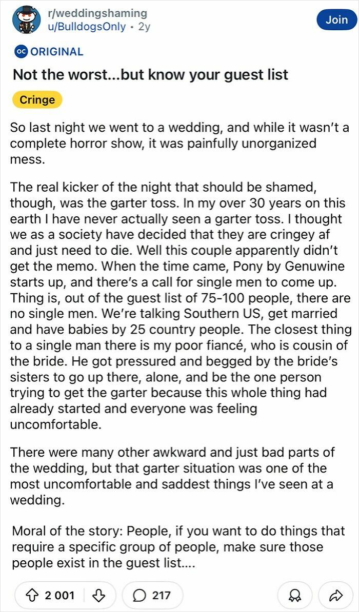 60 Of The Most Tacky And Chaotic Wedding People Have Ever Attended