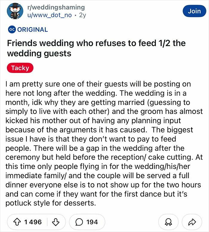 60 Of The Most Tacky And Chaotic Wedding People Have Ever Attended