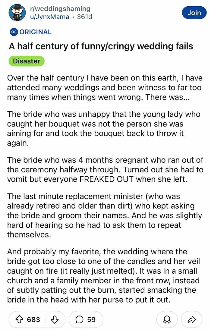 60 Of The Most Tacky And Chaotic Wedding People Have Ever Attended