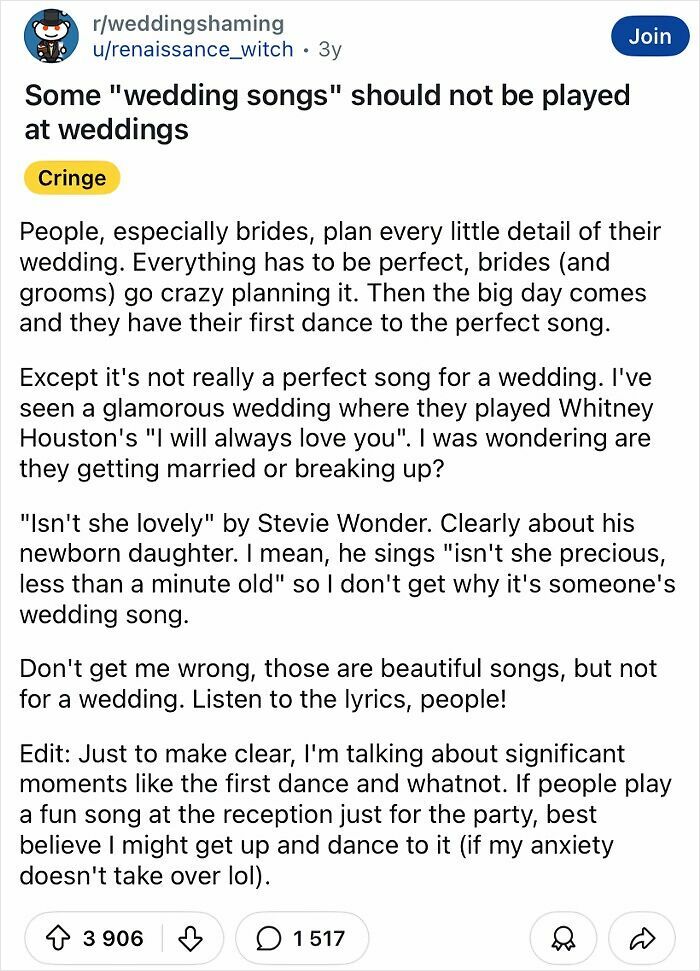 60 Of The Most Tacky And Chaotic Wedding People Have Ever Attended