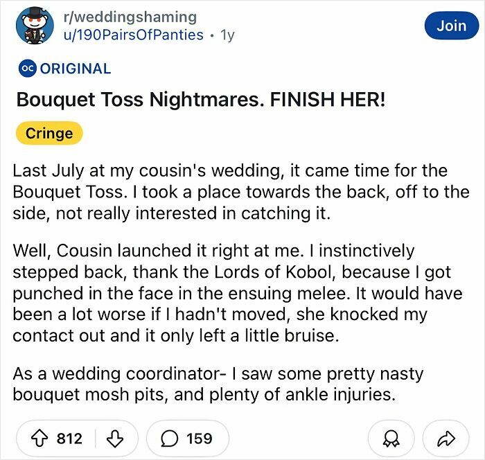 60 Of The Most Tacky And Chaotic Wedding People Have Ever Attended