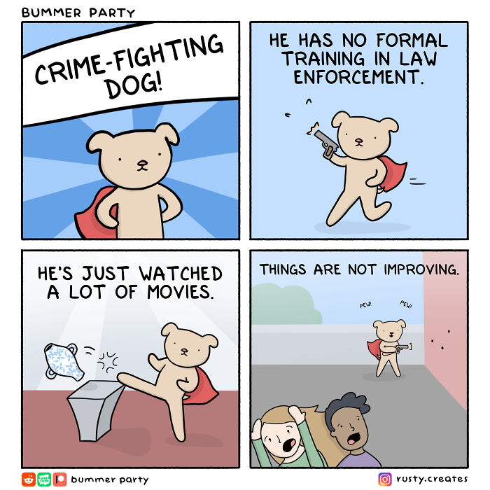 Dogs In Comics: The Most Loved Strips From Our Community Artists (50 Pics)