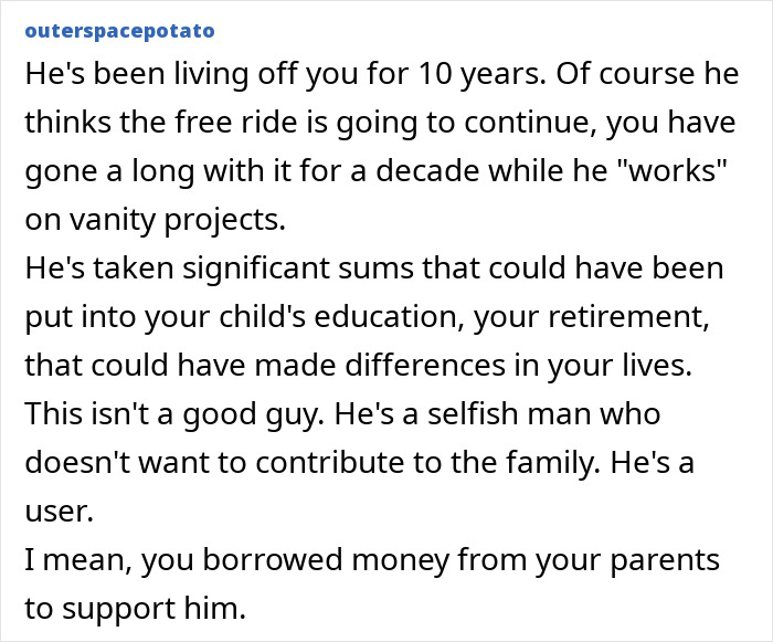 “Get A Job Or Get Out”: Woman Snaps After A Decade Of Financial Support For Her Husband