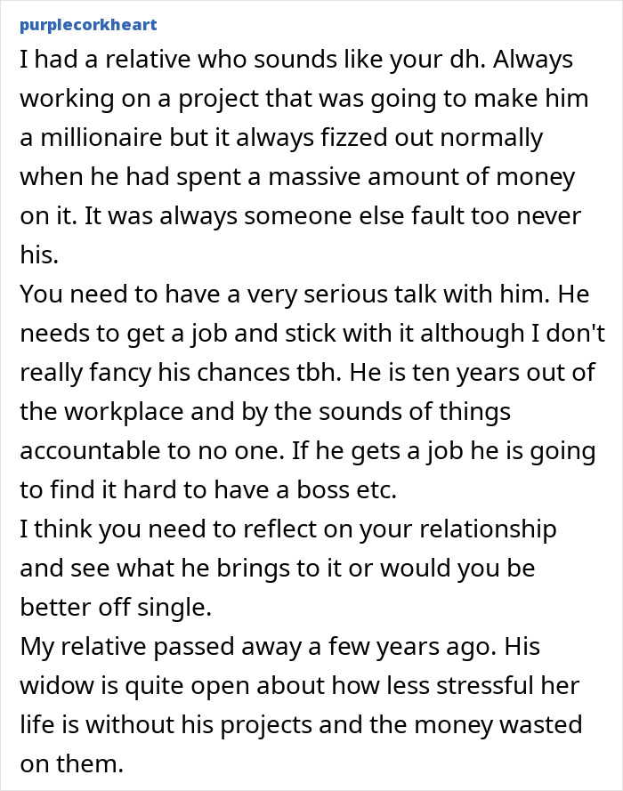 “Get A Job Or Get Out”: Woman Snaps After A Decade Of Financial Support For Her Husband