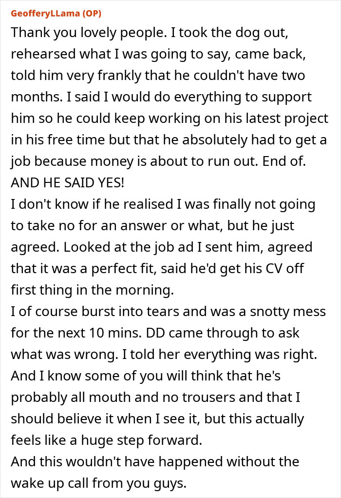 “Get A Job Or Get Out”: Woman Snaps After A Decade Of Financial Support For Her Husband