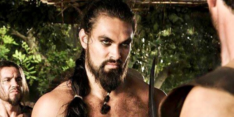 Jason Momoa as Khal Drogo in Game of Thrones