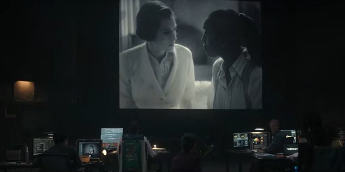 Screenshot from Black Mirror Season 7's Hotel Reverie