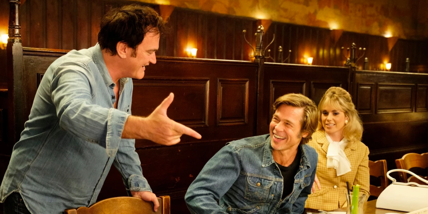 Quentin Tarantino Directing Brad Pitt