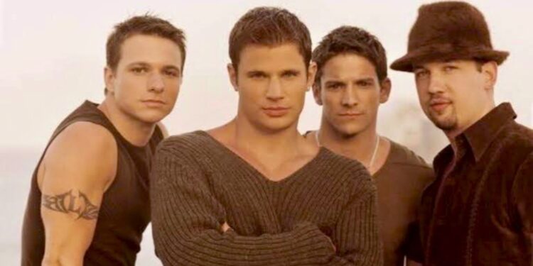 Nick Lachey and 98 Degrees band