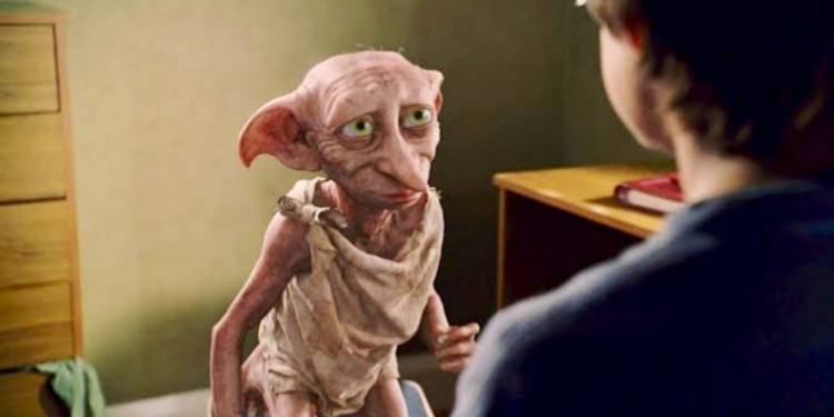 Toby Jones as Dobby in Harry Potter
