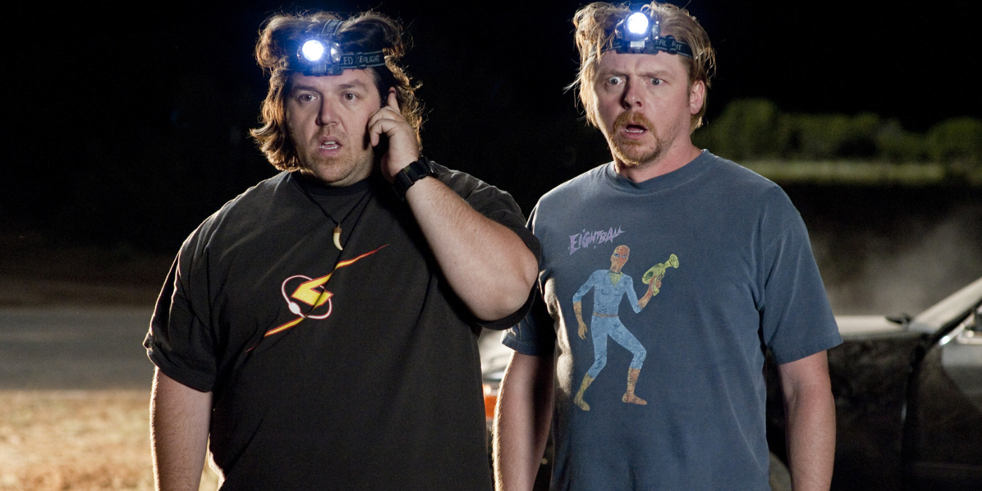 Nick Frost and Simon Pegg in Paul (2011)