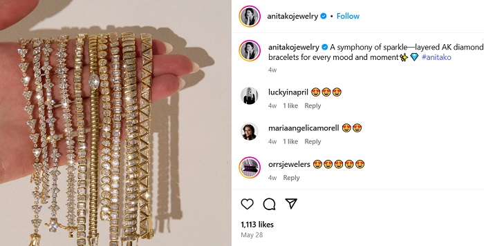 Ines de Ramon is vice president at Anita ko Jewelry
