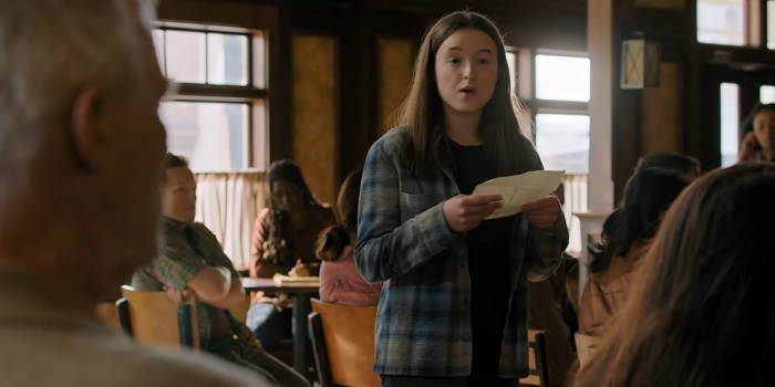 Bella Ramsey as Ellie in The Last of Us Season 2