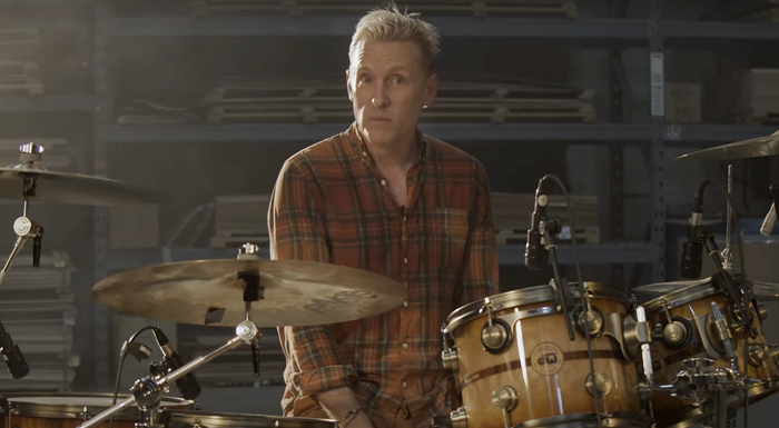 Josh Freese behind the drums