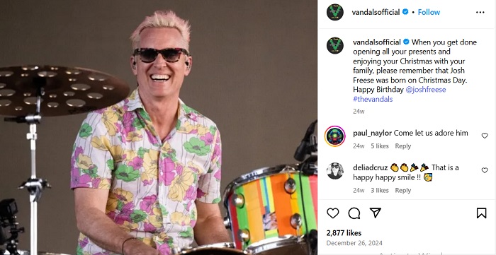 Josh Freese with The Vandals