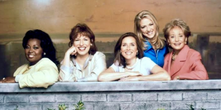 Joy Behar with the original co-hosts of The View