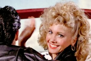 Olivia Newton-John starring as Sandy in the 1978 hit movie “Grease.”