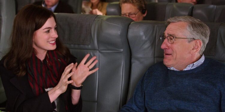 Robert De Niro and Anne Hathaway in The Intern Robert De Niro and Anne Hathaway in The Intern