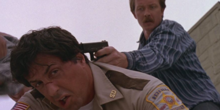Sylvester Stallone and Robert Patrick in Cop Land (1997)